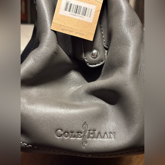 NWT Cole Haan Anne Street Frame Gray/Black Satchel - Picture 5 of 16